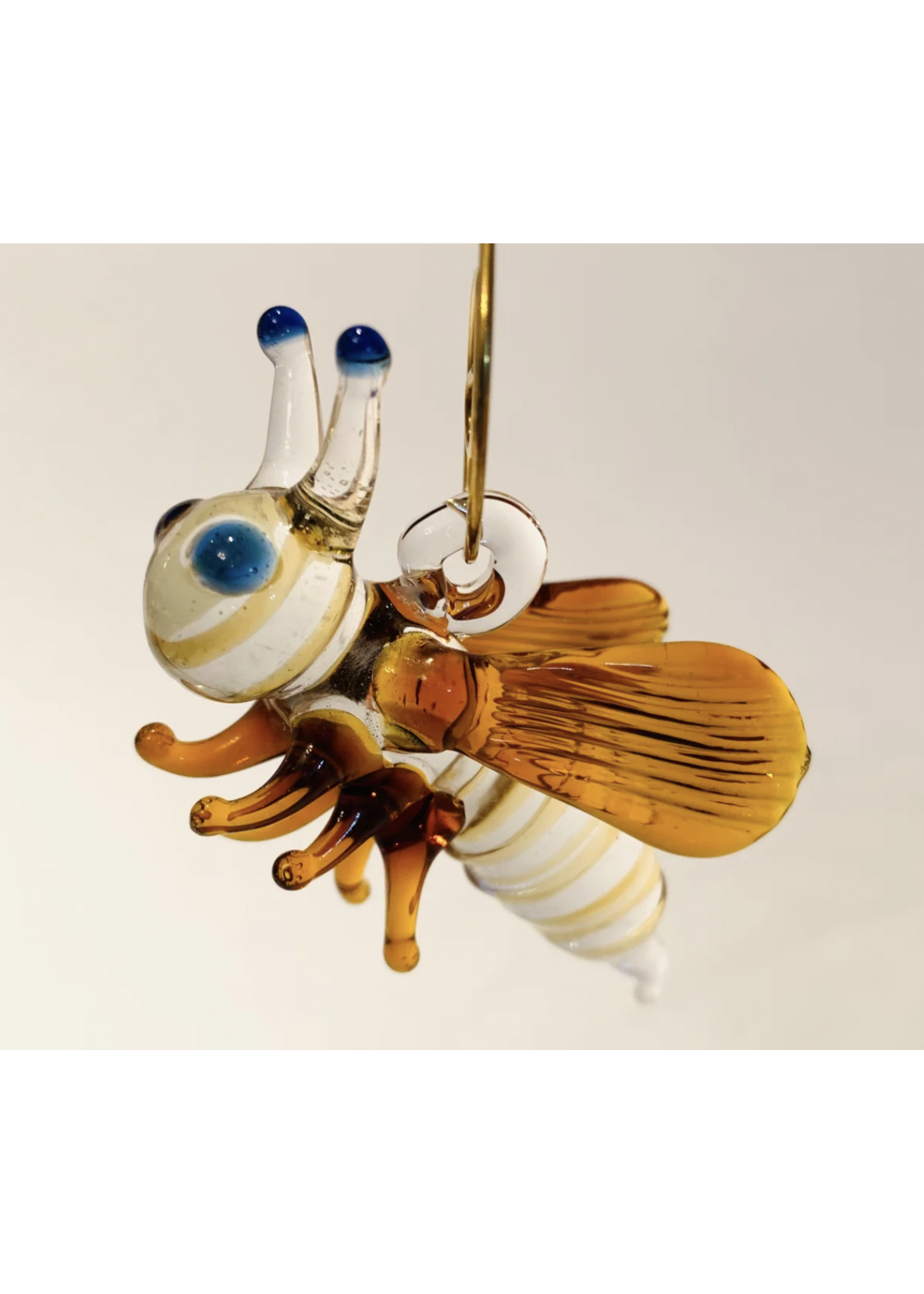 Dandarah Blown Glass Small Ornament - Bee