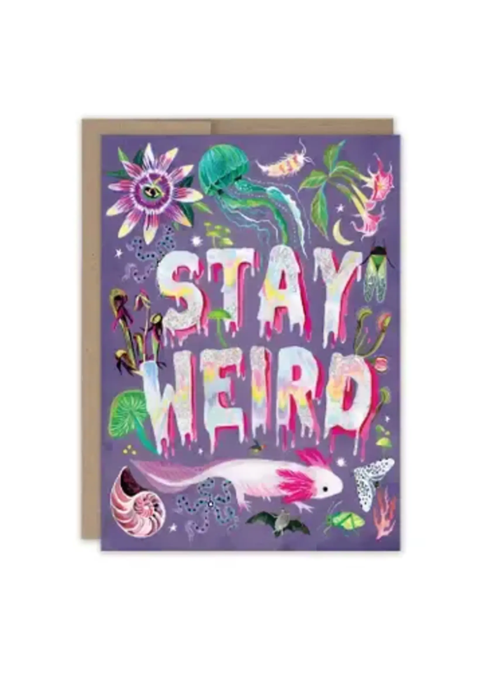 Biely & Shoaf Stay Weird Birthday card