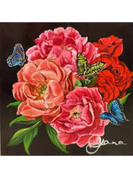 Jana Aspeling Jana Aspeling Acrylic Original- Aria's Garden -  Butterflies
