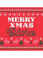 Soiree-Sisters Merry Xmas Bitches cocktail napkin
