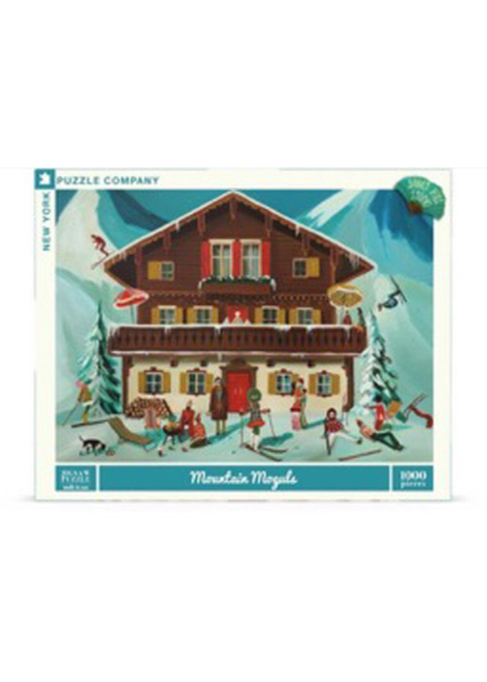 New York Puzzle Co. Mountain Moguls Puzzle