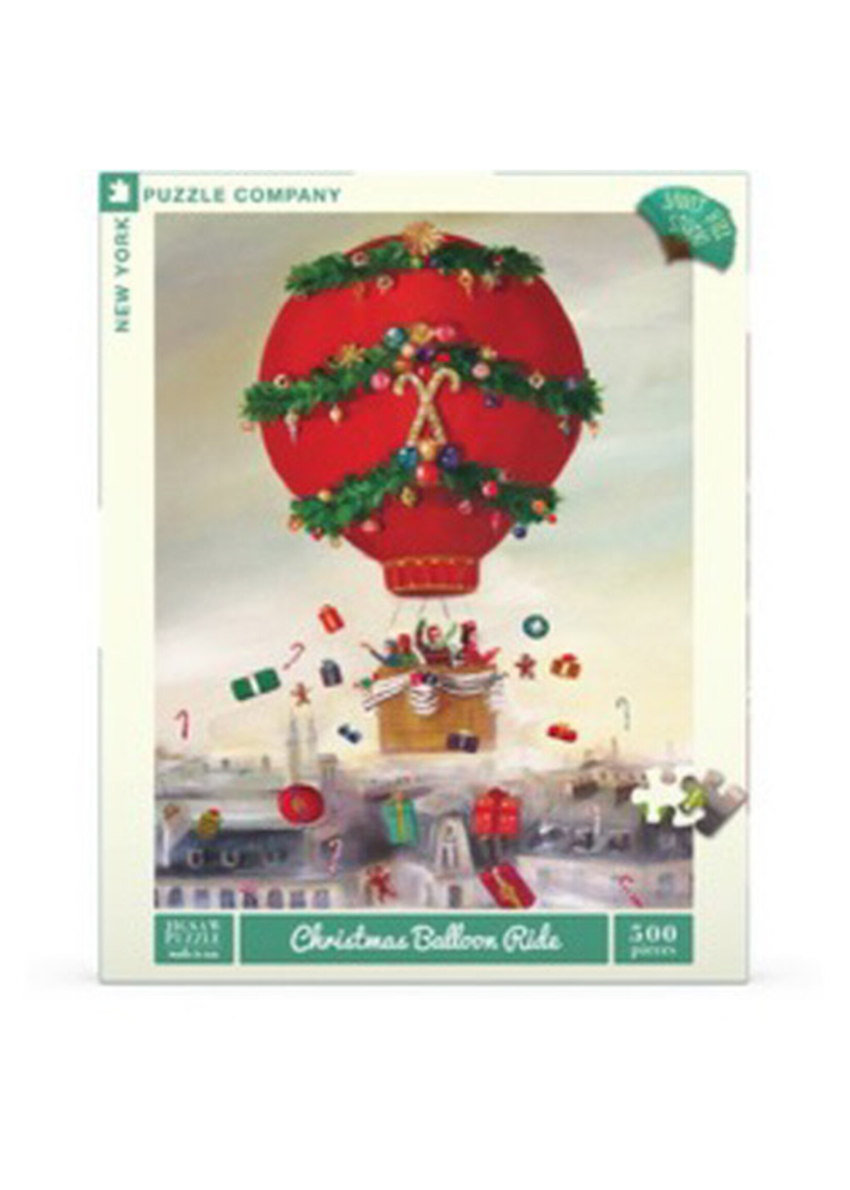 New York Puzzle Co. Christmas Balloon Ride Puzzle