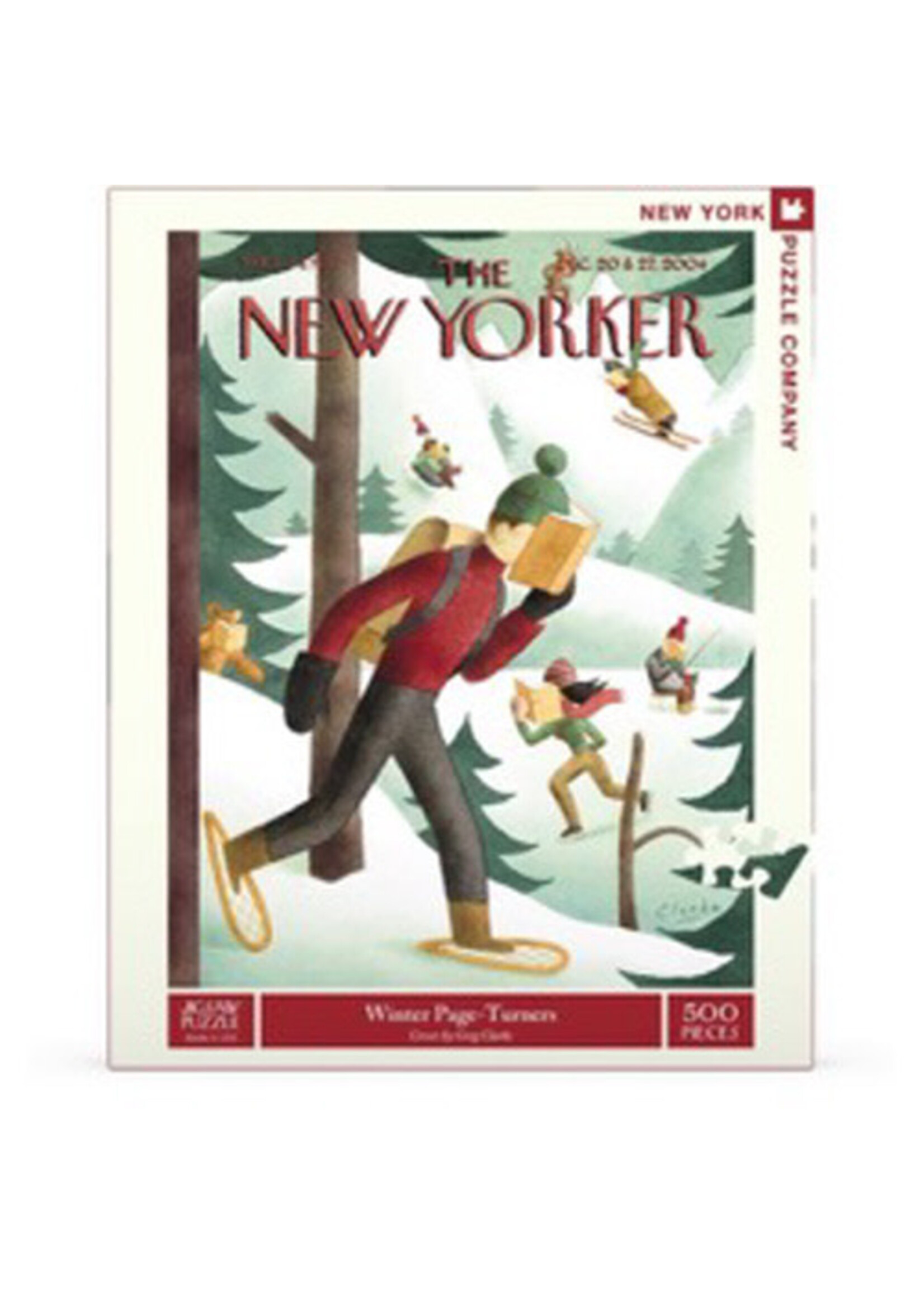 New York Puzzle Co. New Yorker Puzzle  Winter Page-Turners