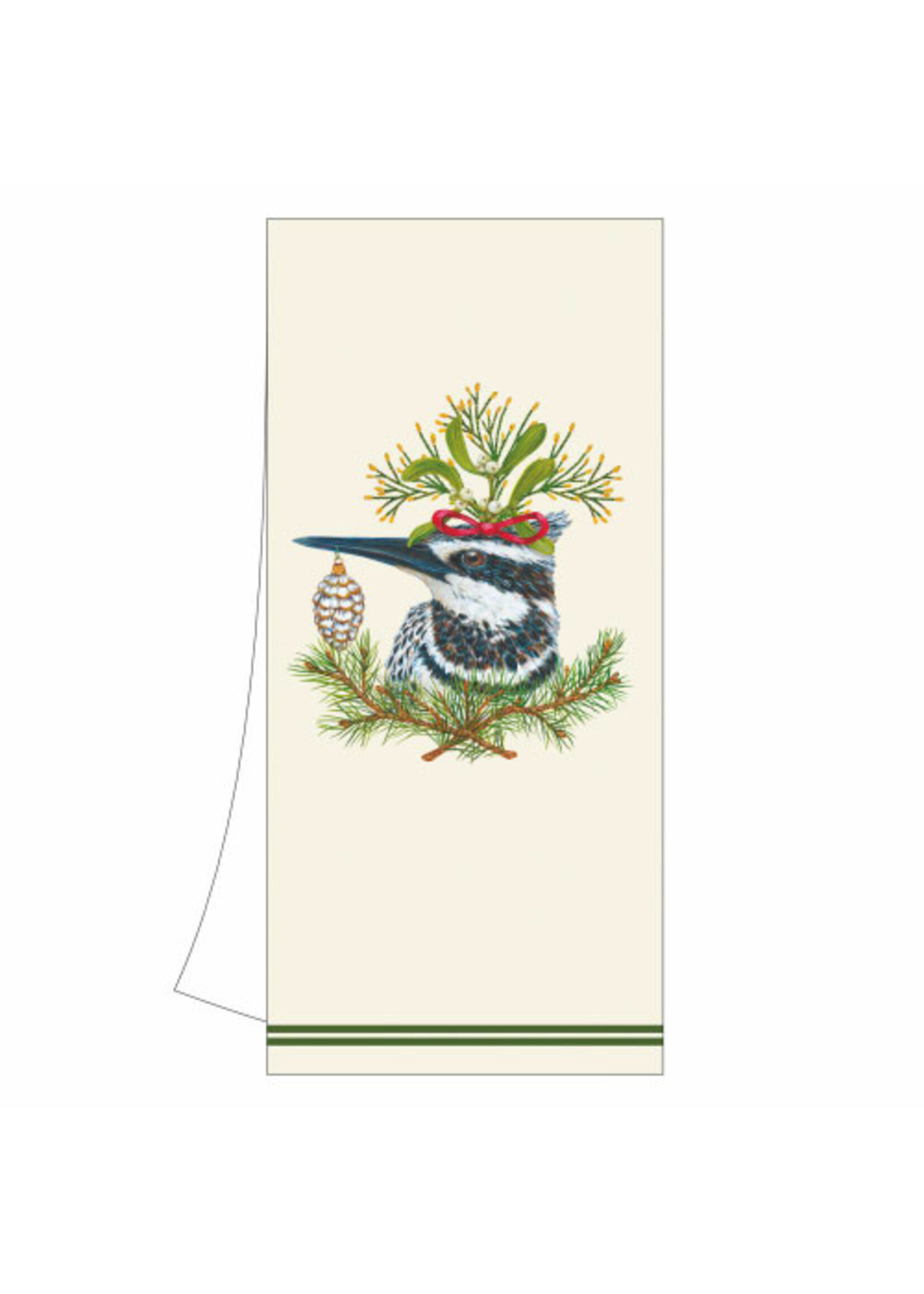 Paper Products Design Kingfisher Holiday Dish/Tea Towel
