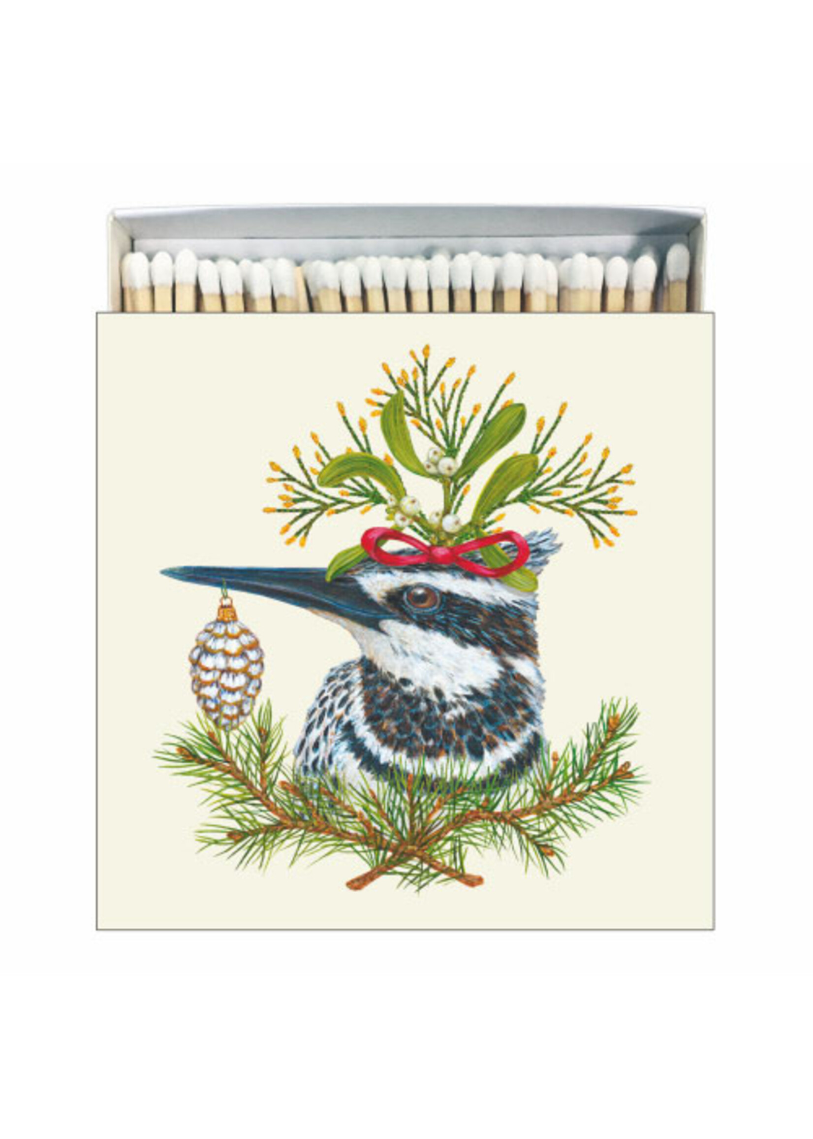 Paper Products Design Kingfisher Holiday Matches Square