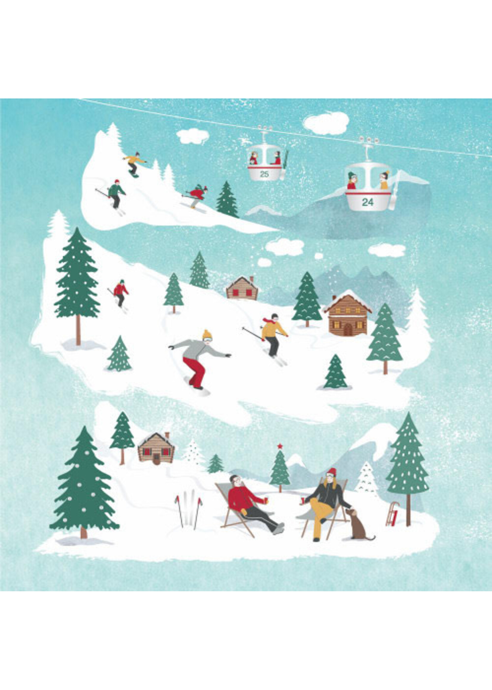 Paper Products Design St. Moritz Beverage/Cocktail Napkin