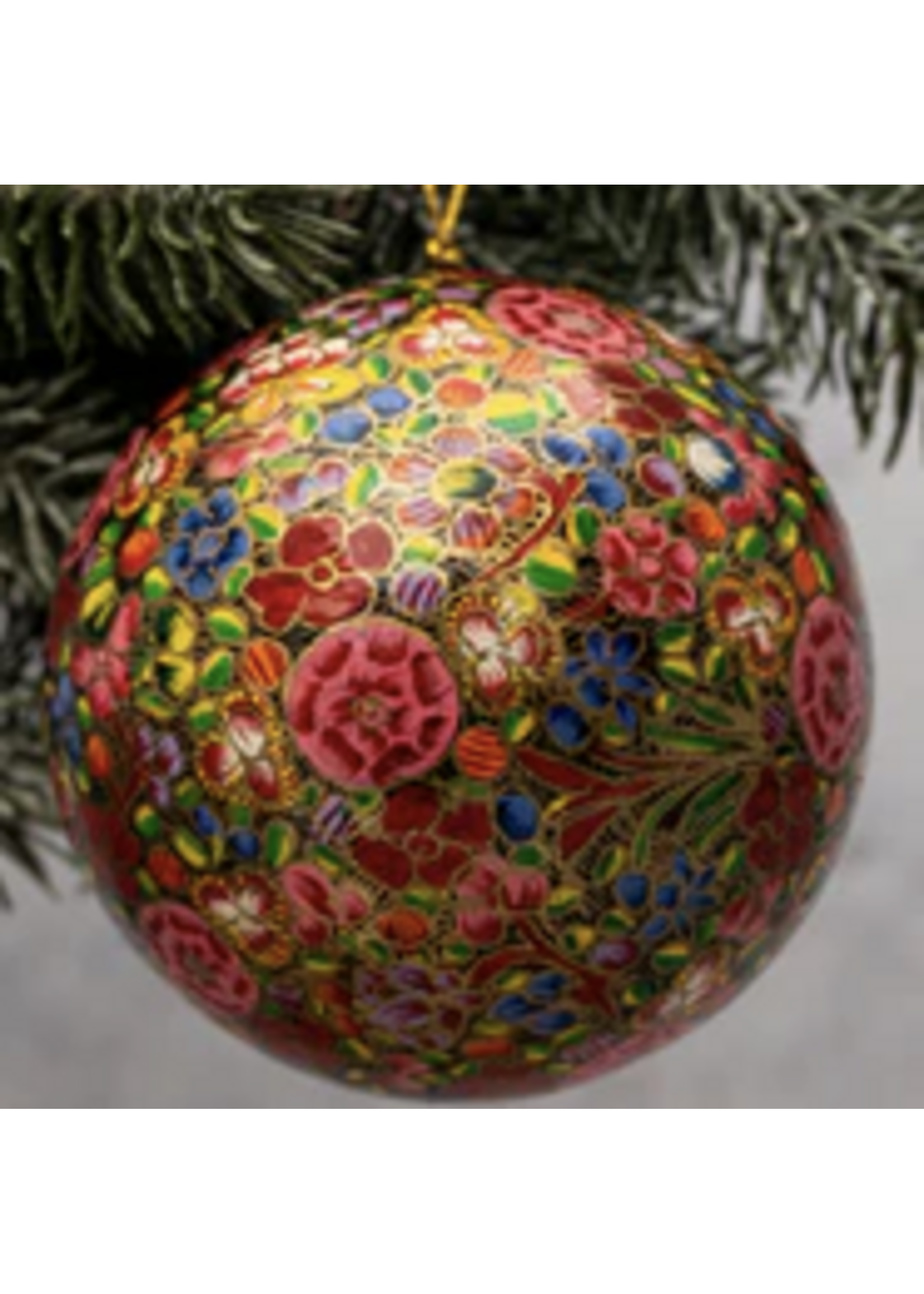 Bollywood 4" Russian Floral Ornament