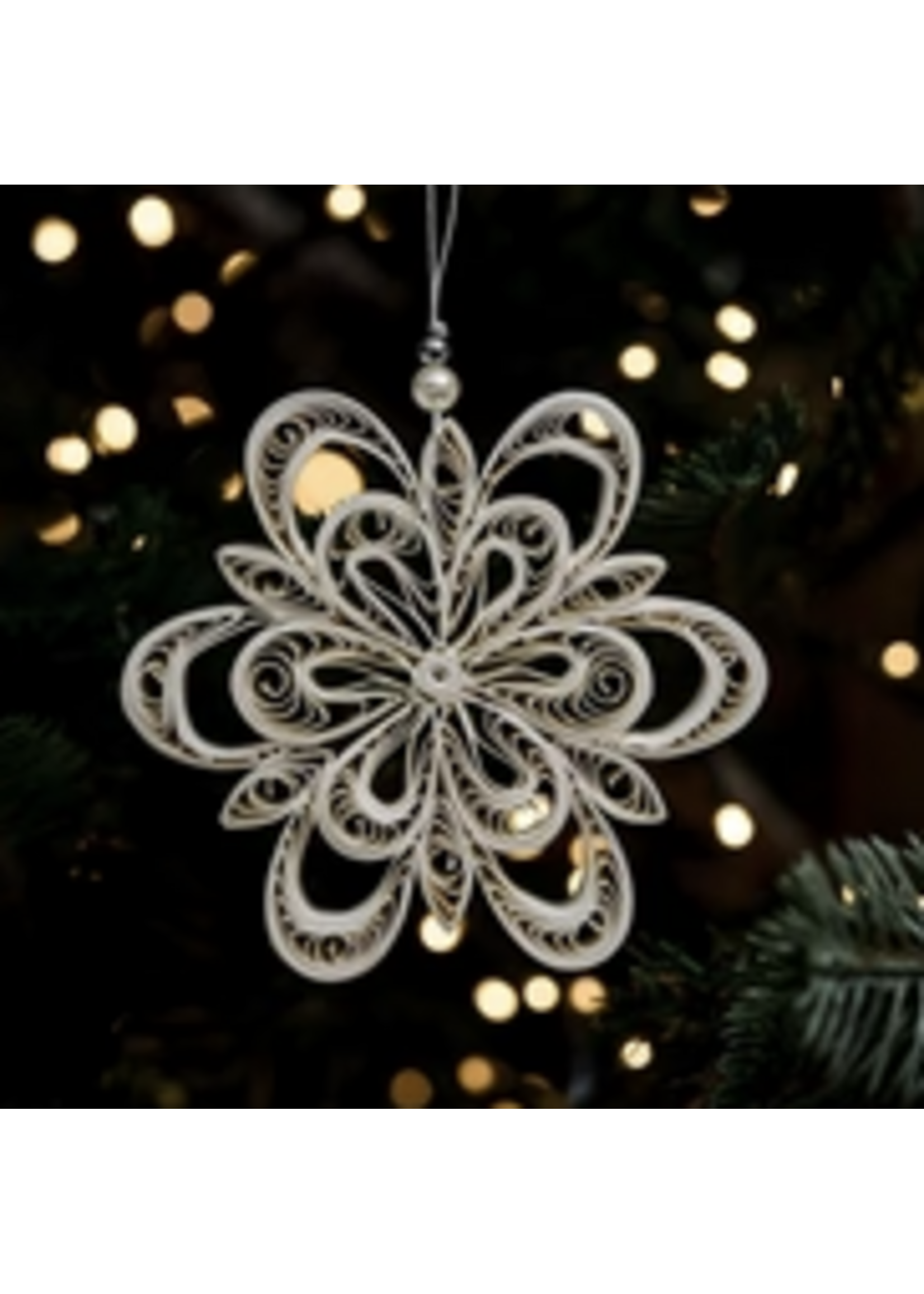 Bollywood Quilled Spica Star Paper Hanging Decoration