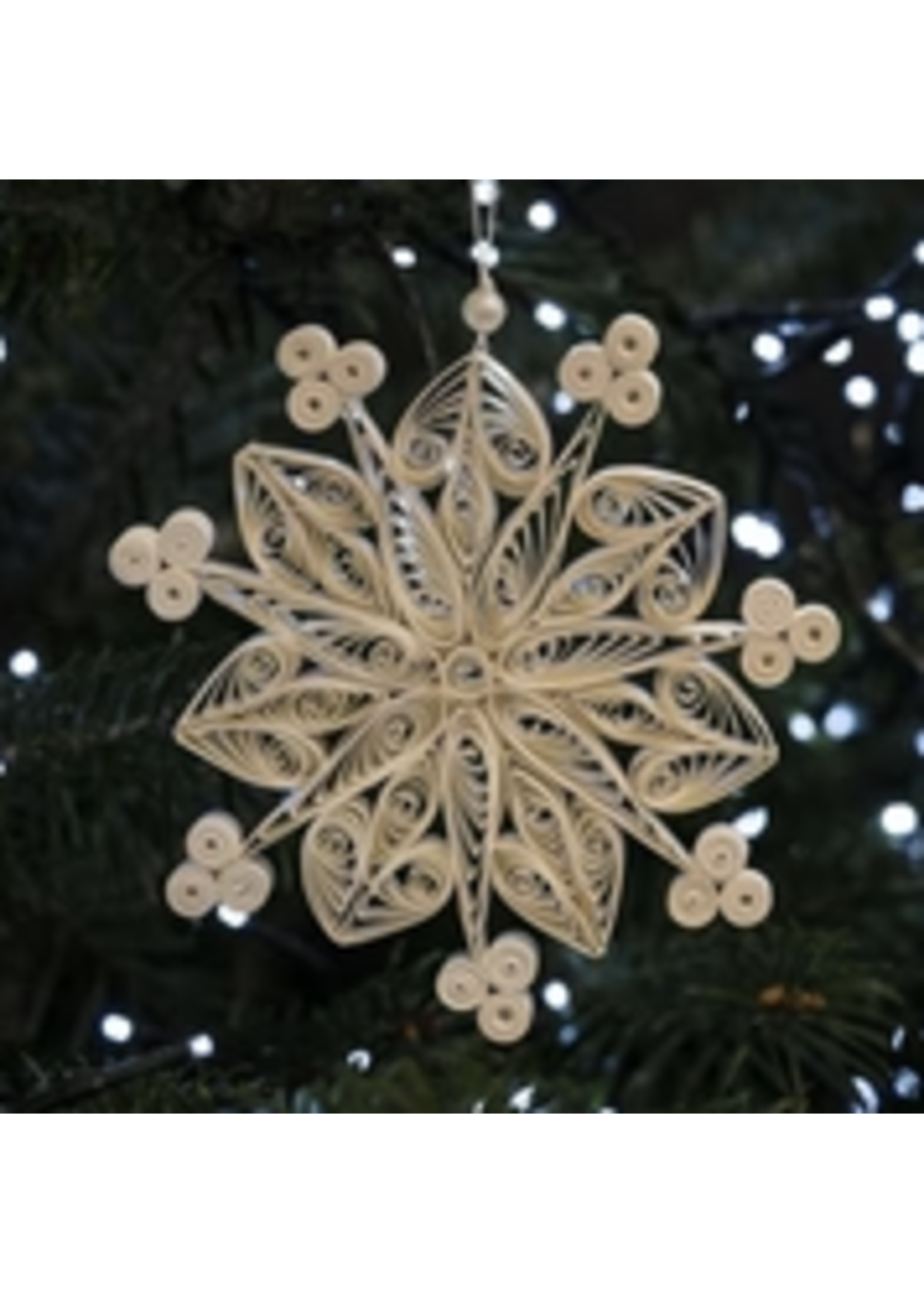 Bollywood Quilled Ara Snowflake Paper Hanging Decoration