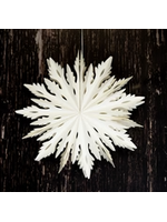 Bollywood Vela White Paper Snowflake Wall Decoration 30cm