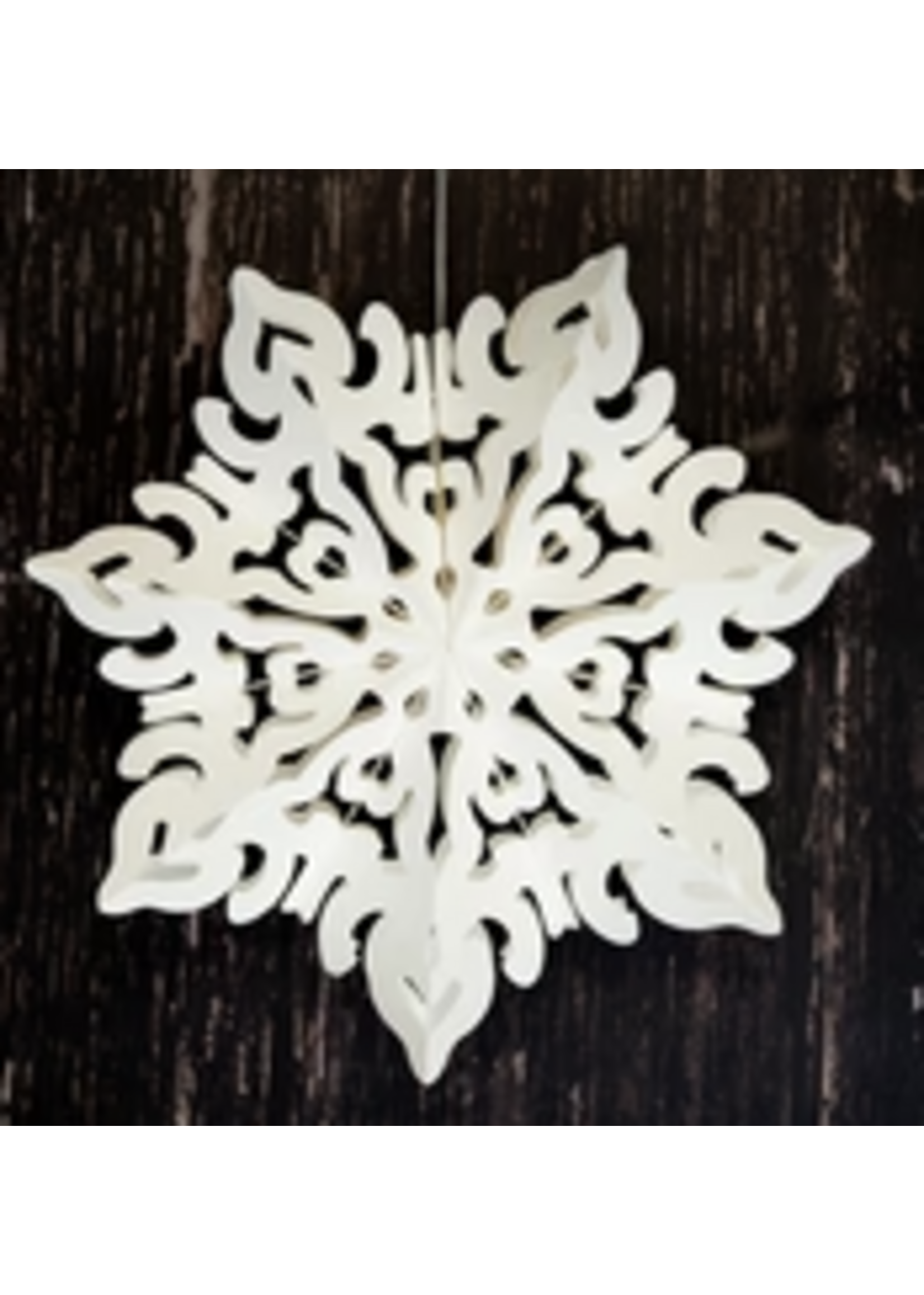 Bollywood Pavo White Paper Snowflake - 30cm