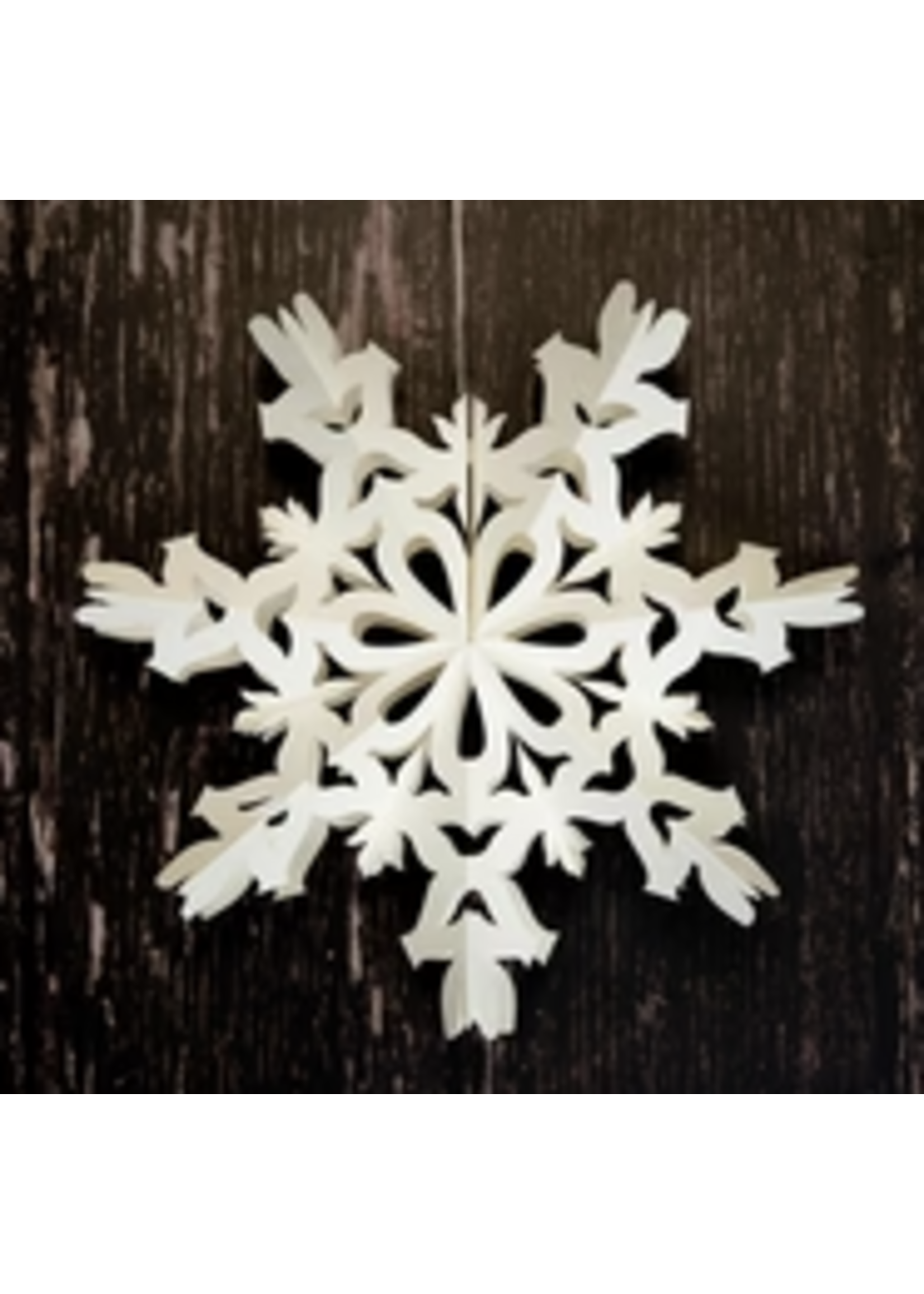 Bollywood Octaris White Paper Snowflake  32cm