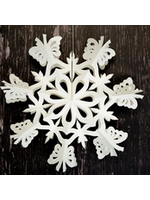Bollywood Mensa White Paper Snowflake 32cm