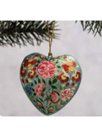Bollywood Indian Floral Heart Ornament
