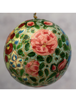 Bollywood 3" Indian Floral  ball ornament