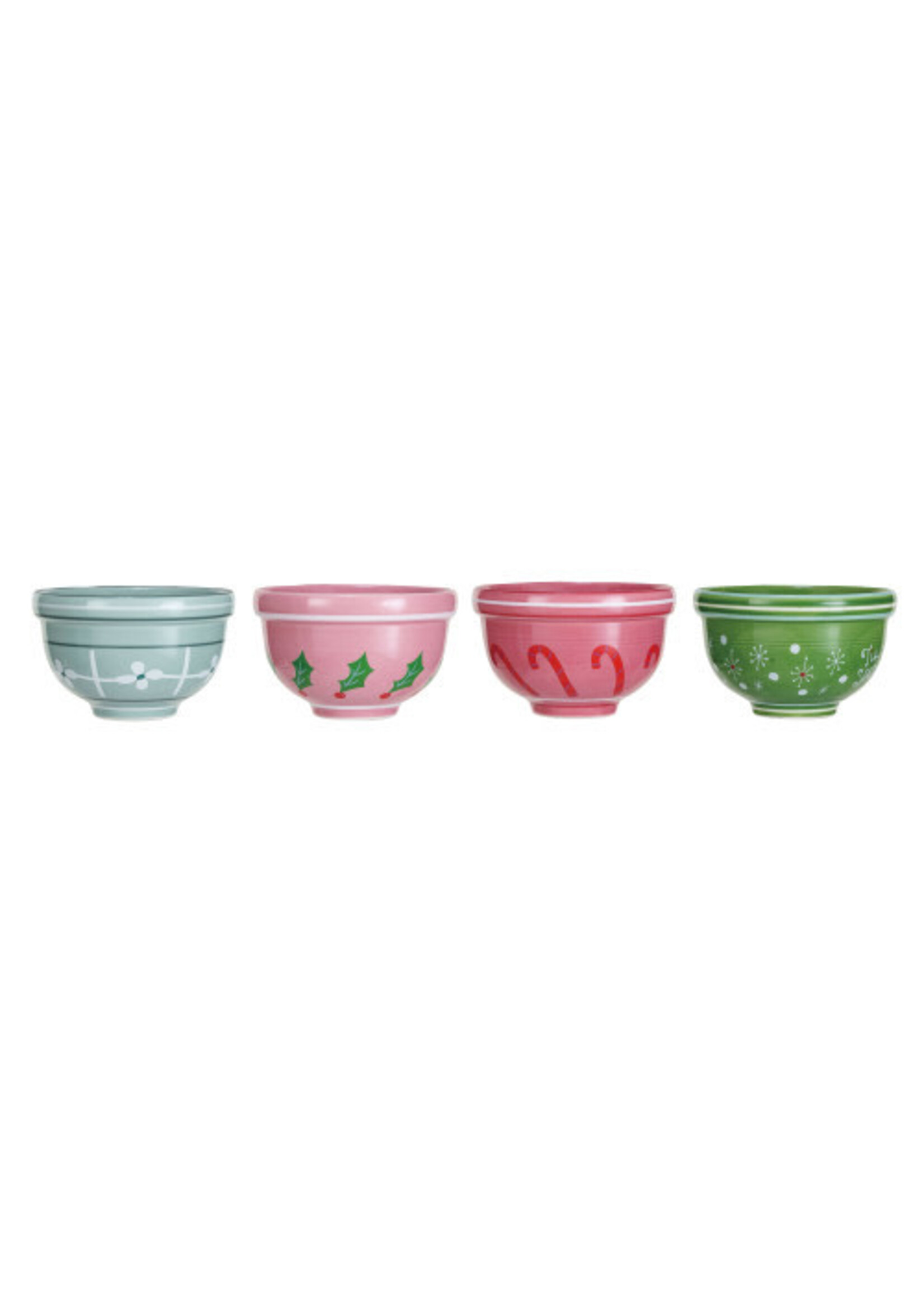 Creative Co-Op Holiday Stoneware Bowl -