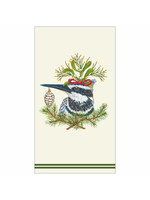 Paper Products Design Guest Towel/Napkin Kingfisher Holiday