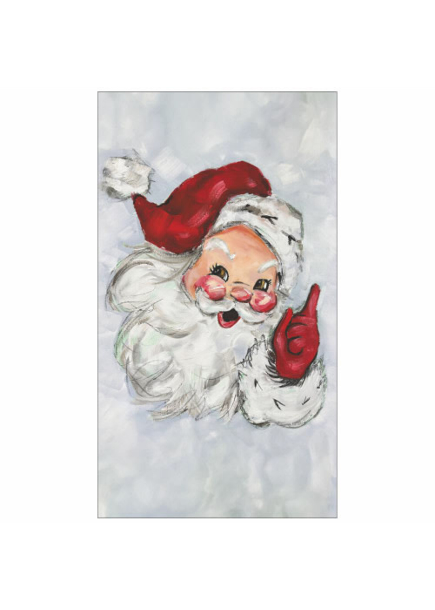 Paper Products Design Guest Towel/Napkin - Jolly St Nick