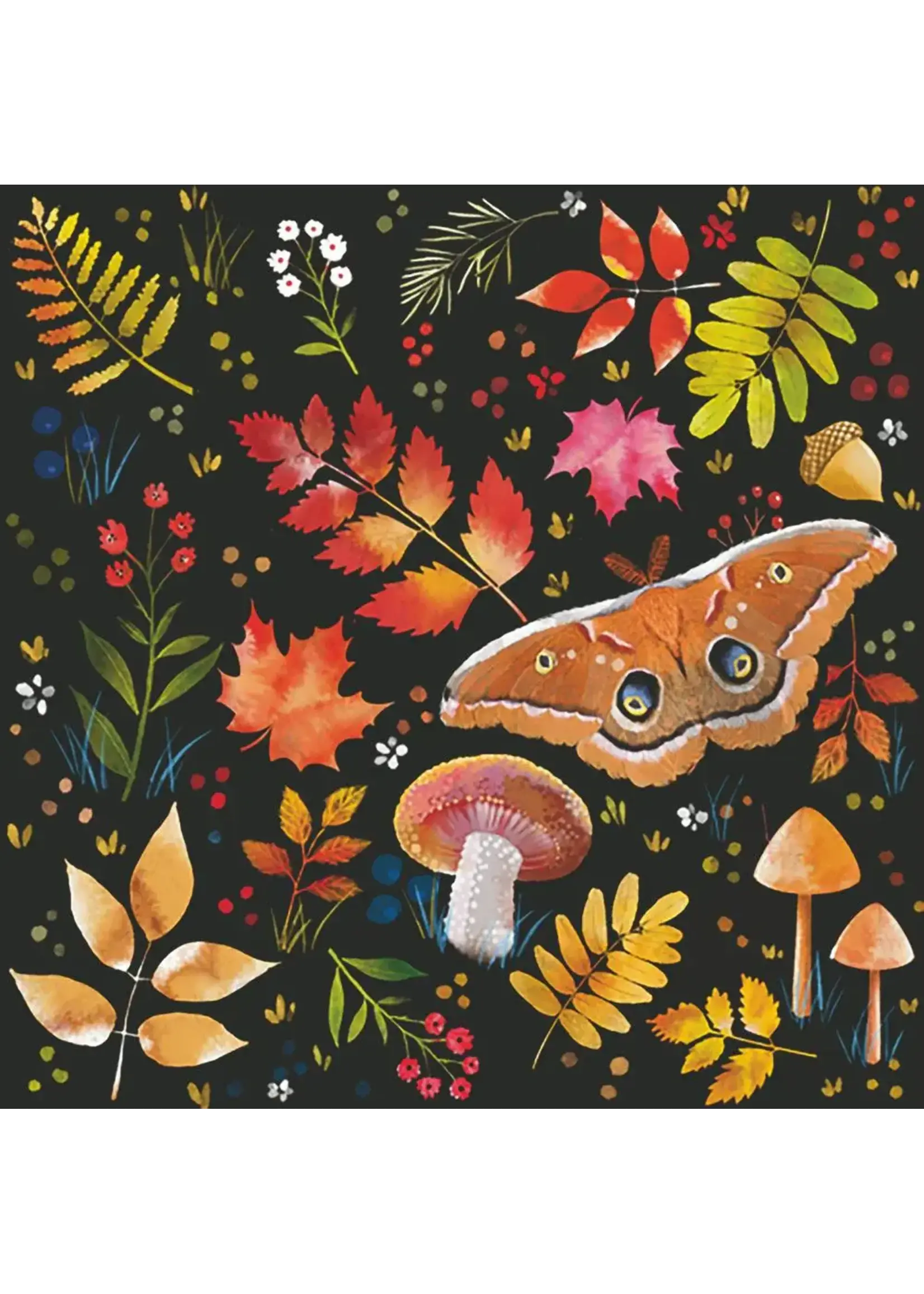 Paper Products Design Beverage/Cocktail Napkin - Forest Aurelia
