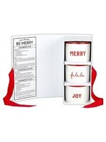 Creative Brands Eat Dip & Be Merry  - Holiday Dip Bowls Book Box