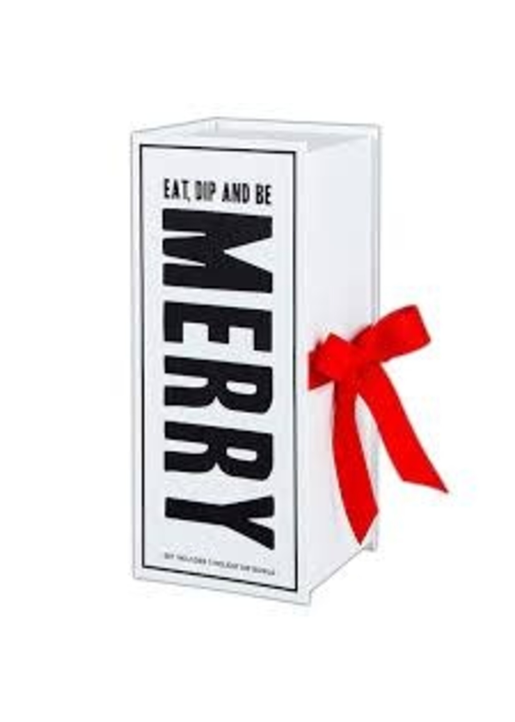 Creative Brands Eat Dip & Be Merry  - Holiday Dip Bowls Book Box