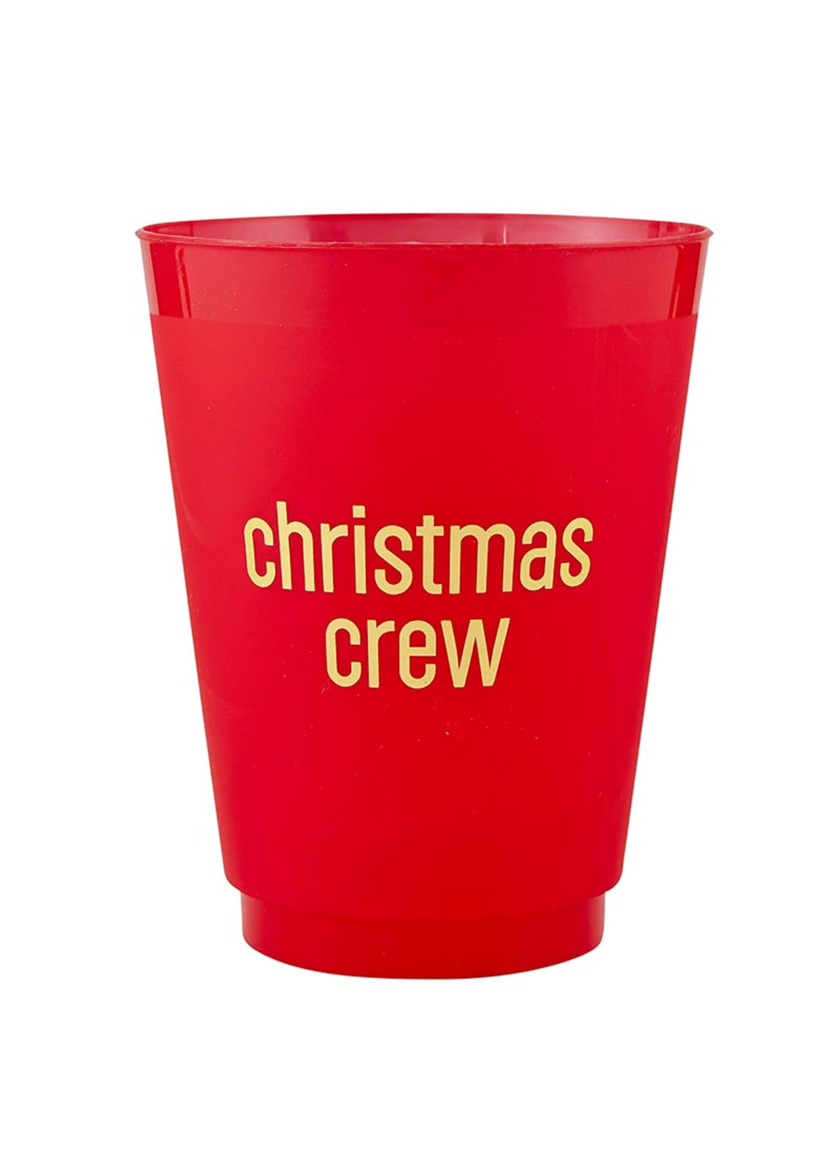 Creative Brands Frost Cup - Red, Gold Foil - Crew  6pkg