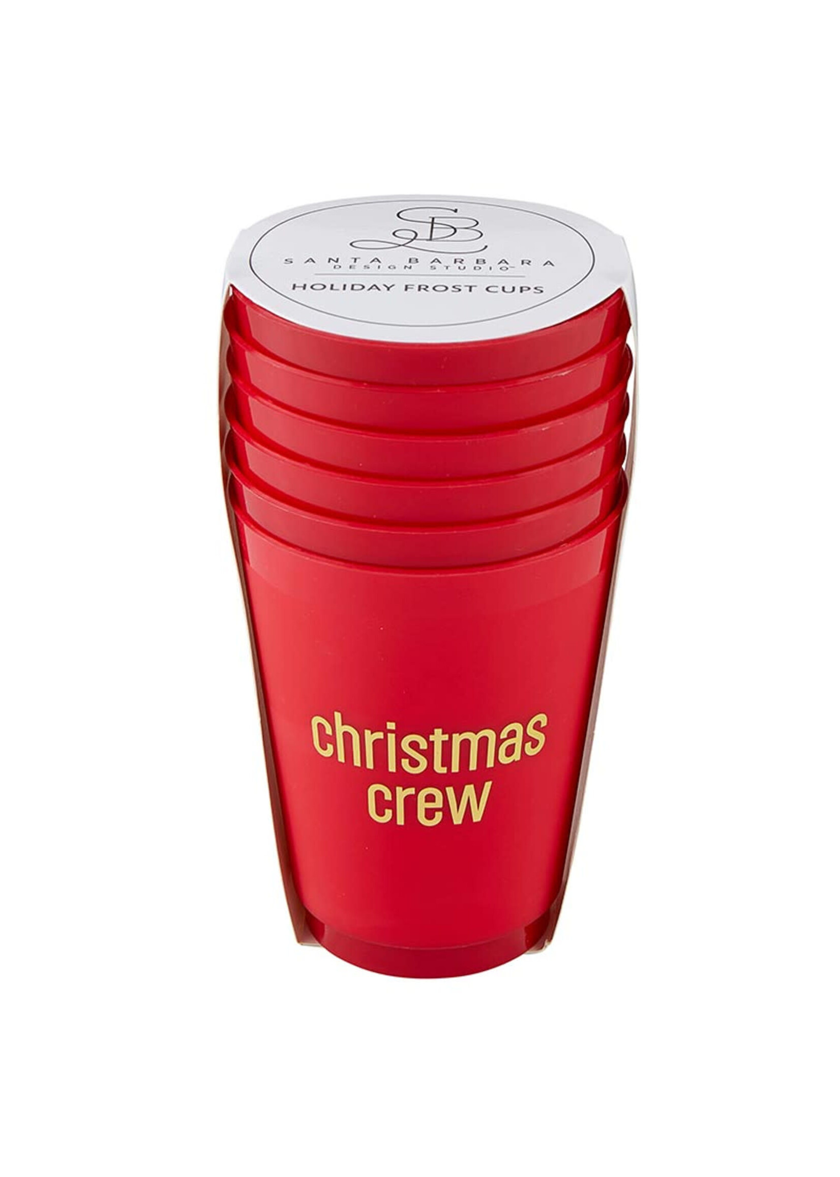 Creative Brands Frost Cup - Red, Gold Foil - Crew  6pkg