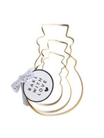 Creative Brands Cookie Cutter - Snowman - set of 3 Gold