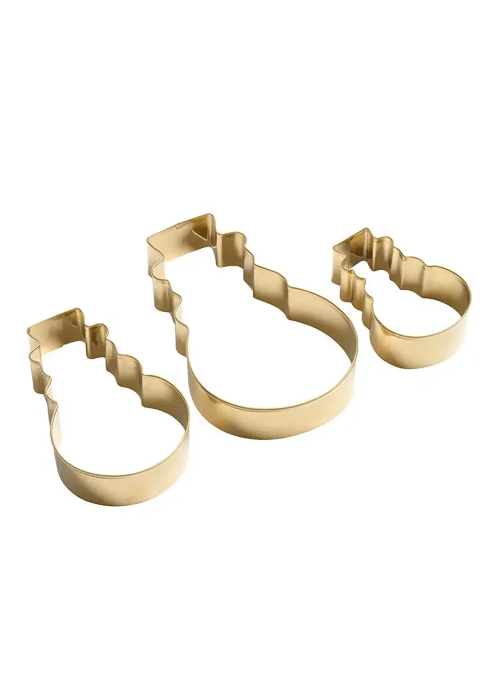 Creative Brands Cookie Cutter - Snowman - set of 3 Gold