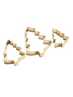Creative Brands Cookie Cutter - Tree - set of 3 Gold