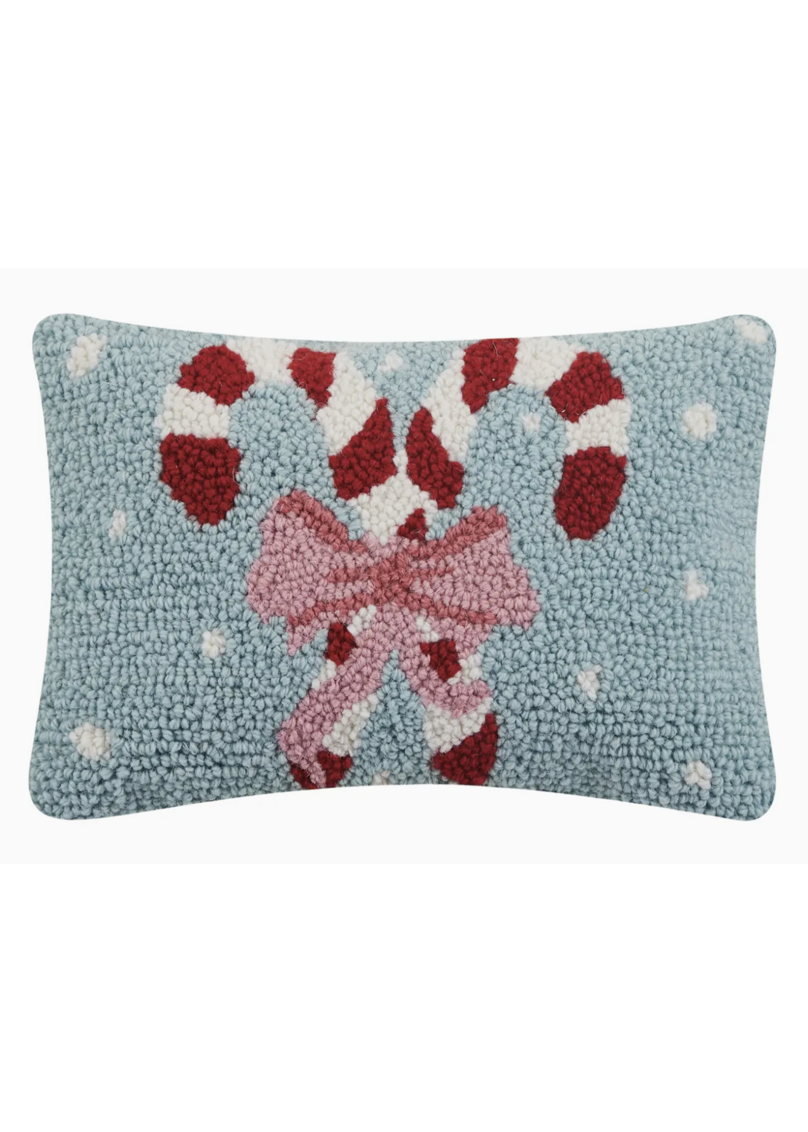 Peking Handicraft Holiday Candycanes Hook Pillow