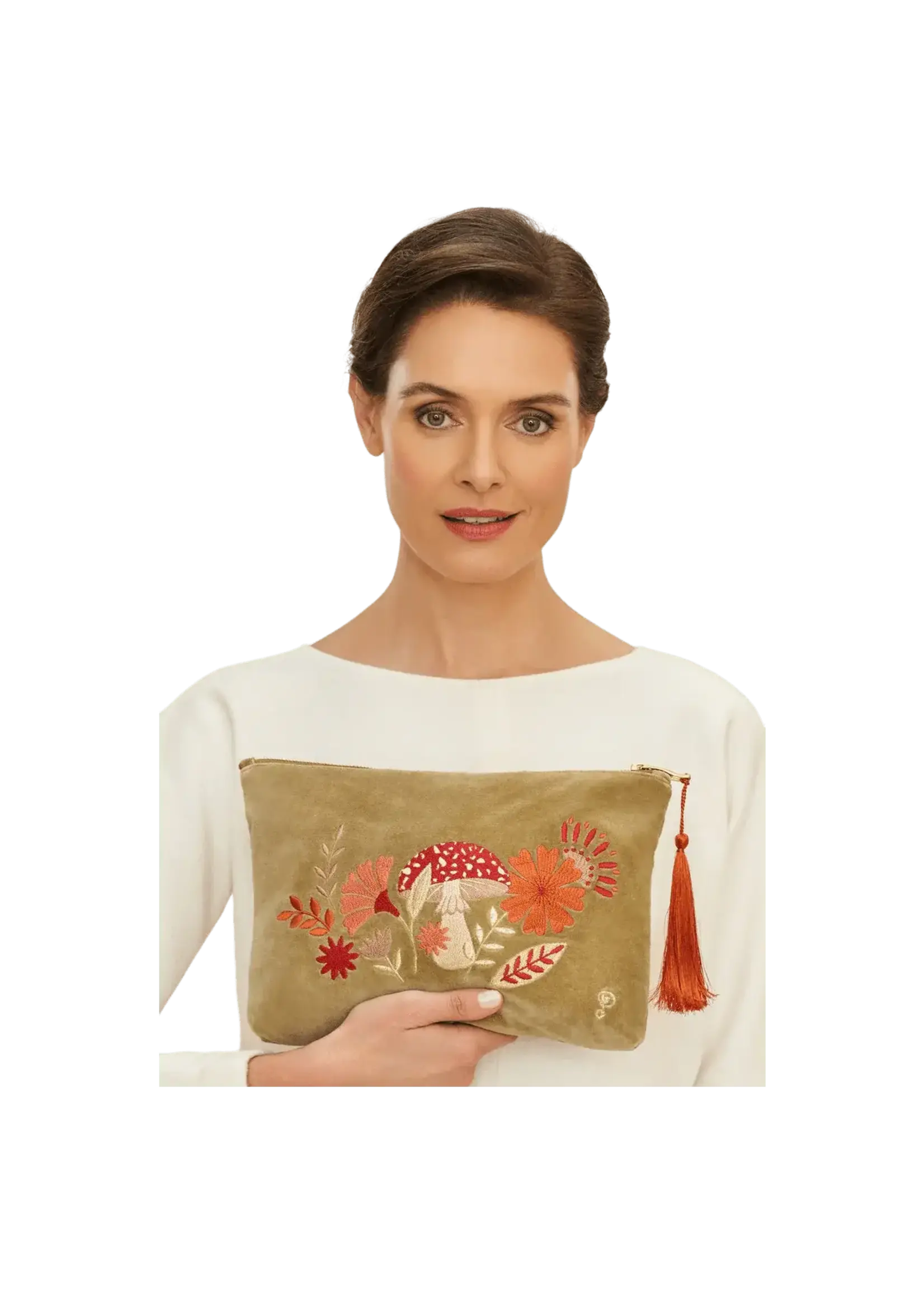 Powder UK Powder Tranquil Toadstool Zip Pouch - Mushroom