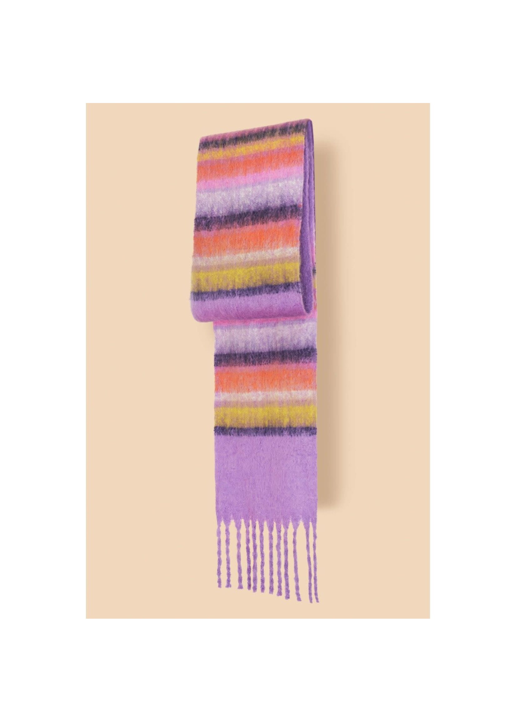 Powder UK Sammy Cosy Knitted Scarf - Violet