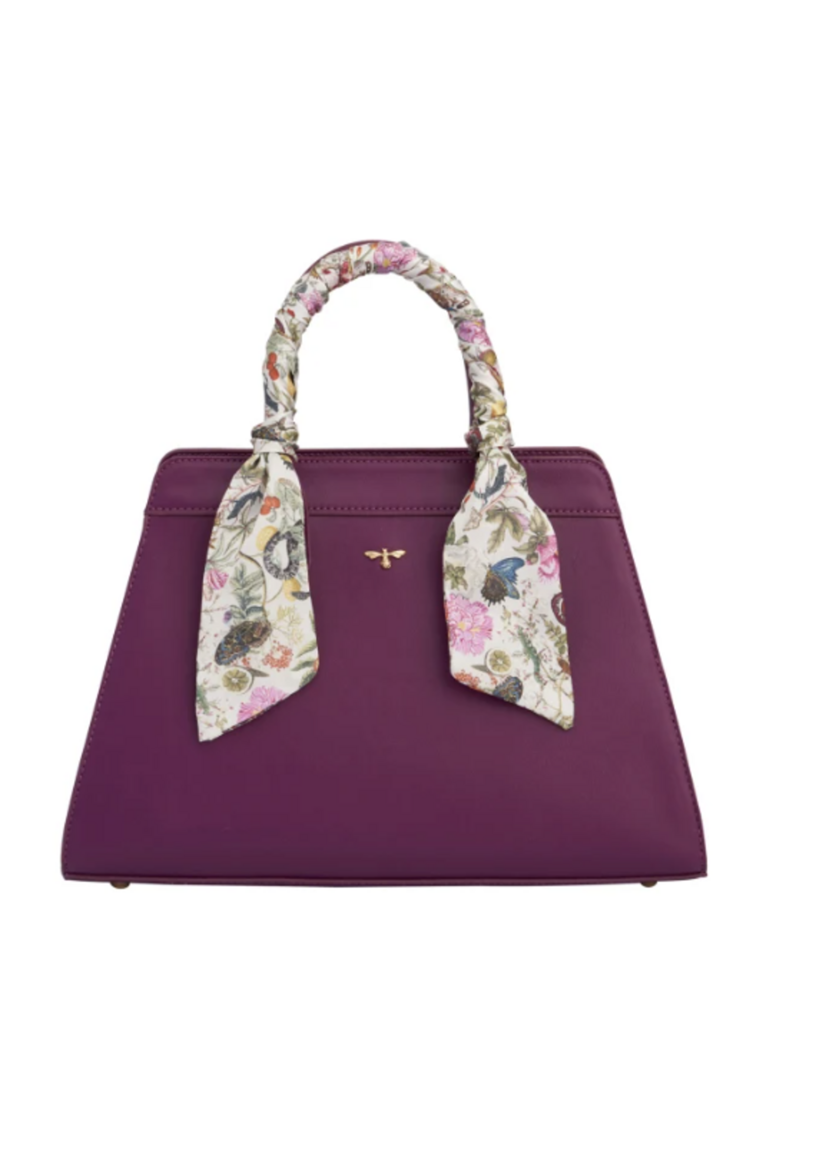 Fable England Fable Floral Engravings Plum Tote - Large