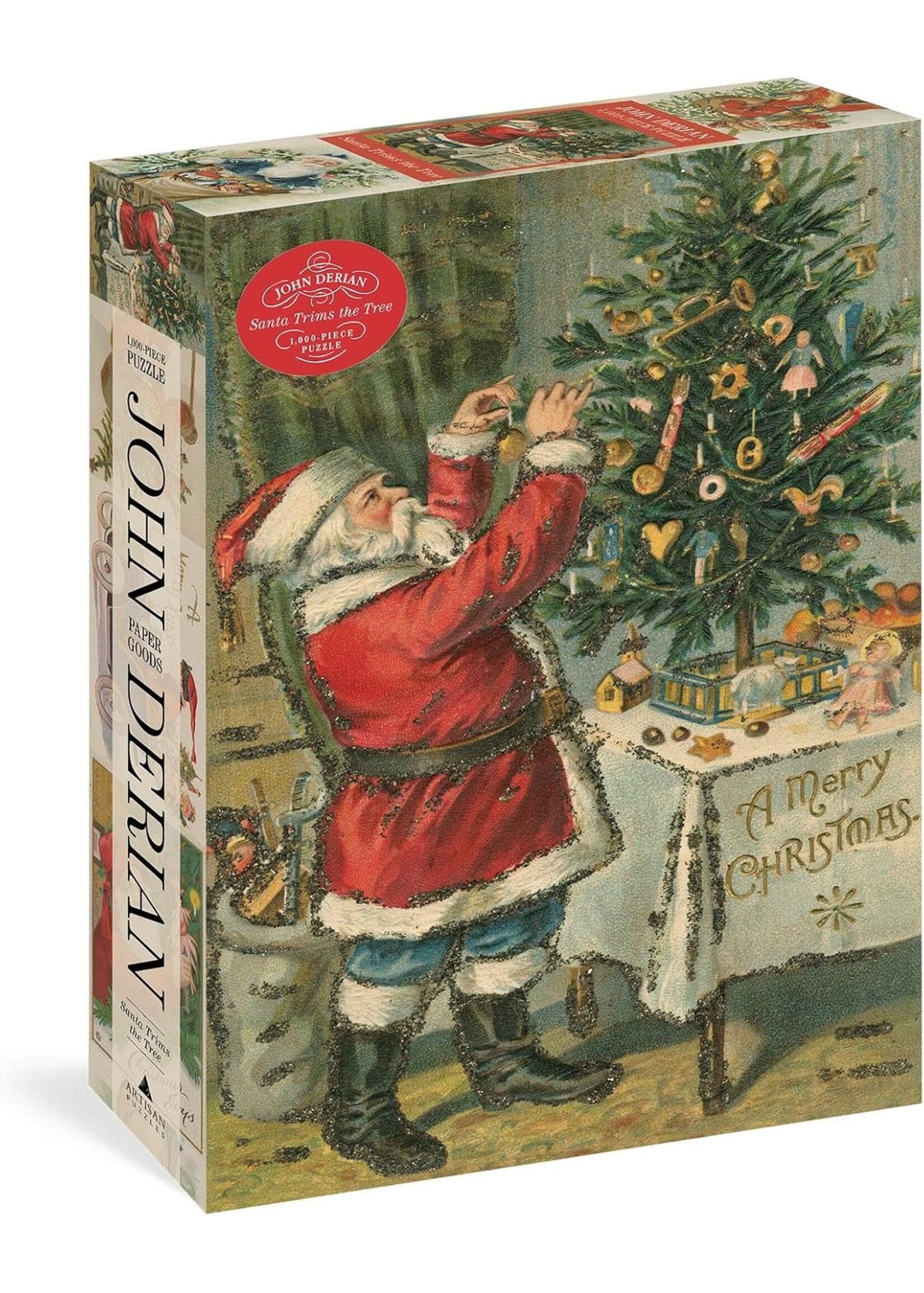 Ingram International Santa Trims The Tree - John Derian 1000 Piece Puzzle