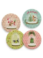 Greenbox Art Snow Globe Dogs - Set of 4 Coasters