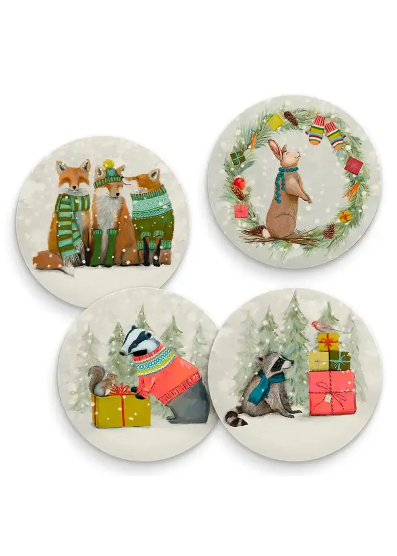 Greenbox Art Santa Claws - Set of 4 Coasters