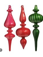 Razz Imports Blown Glass Finial Ornament