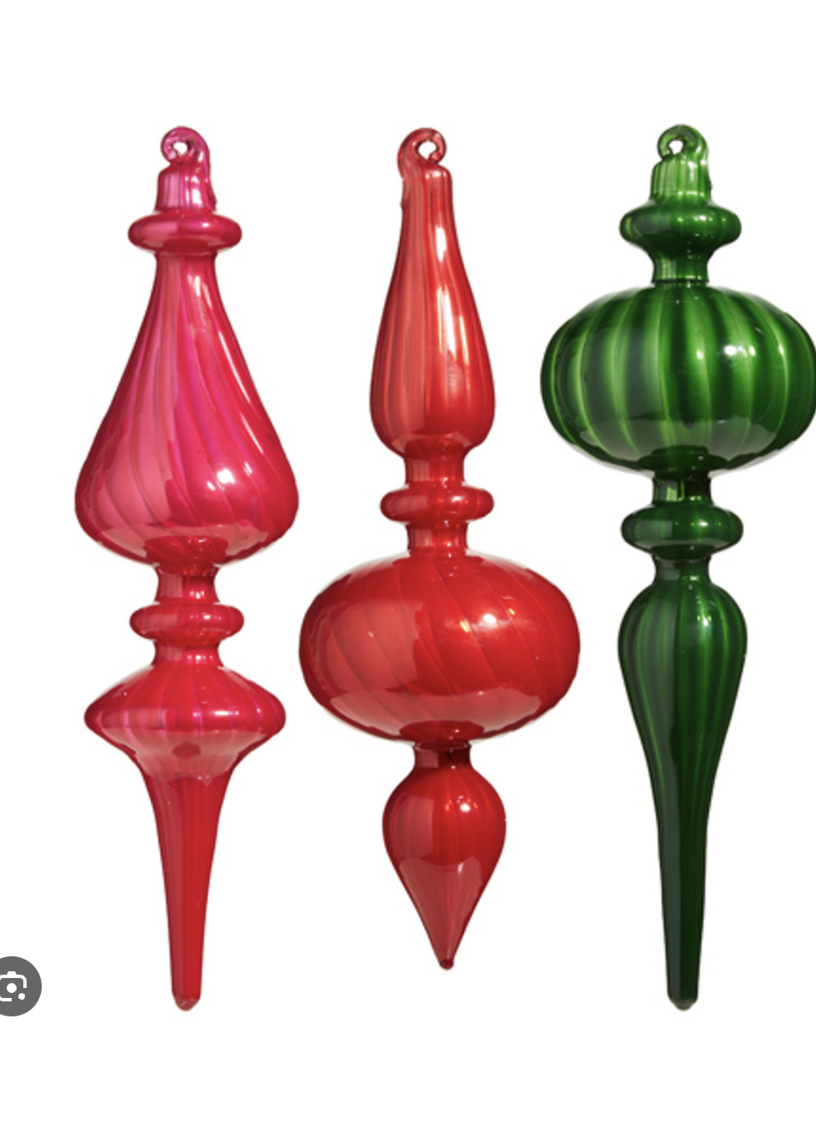 Razz Imports Blown Glass Finial Ornament