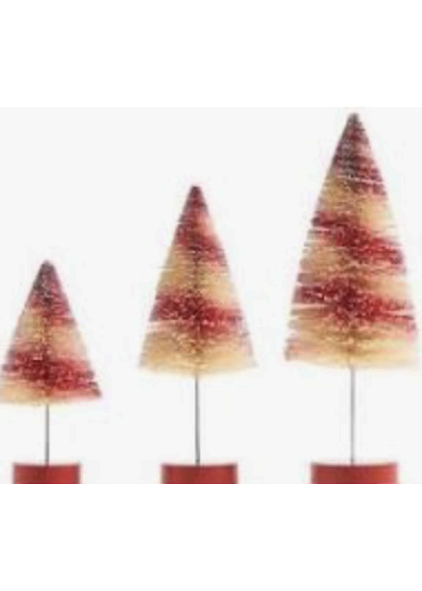Razz Imports Peppermint Bottle Brush Swirl Tree - Sm.