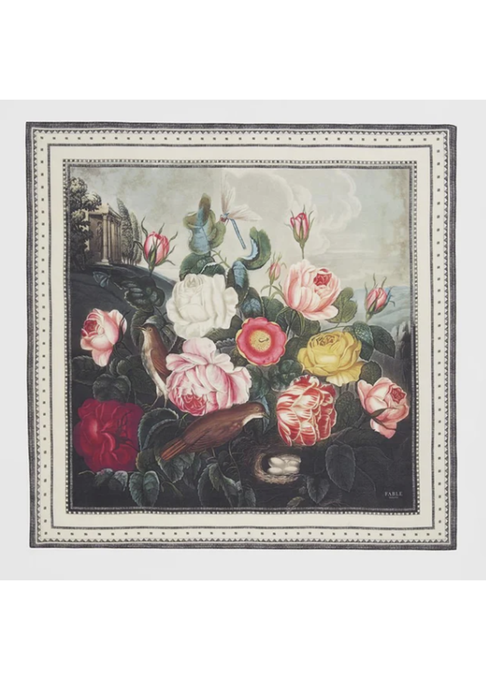 Fable Roses Temple of Flora Silk scarf