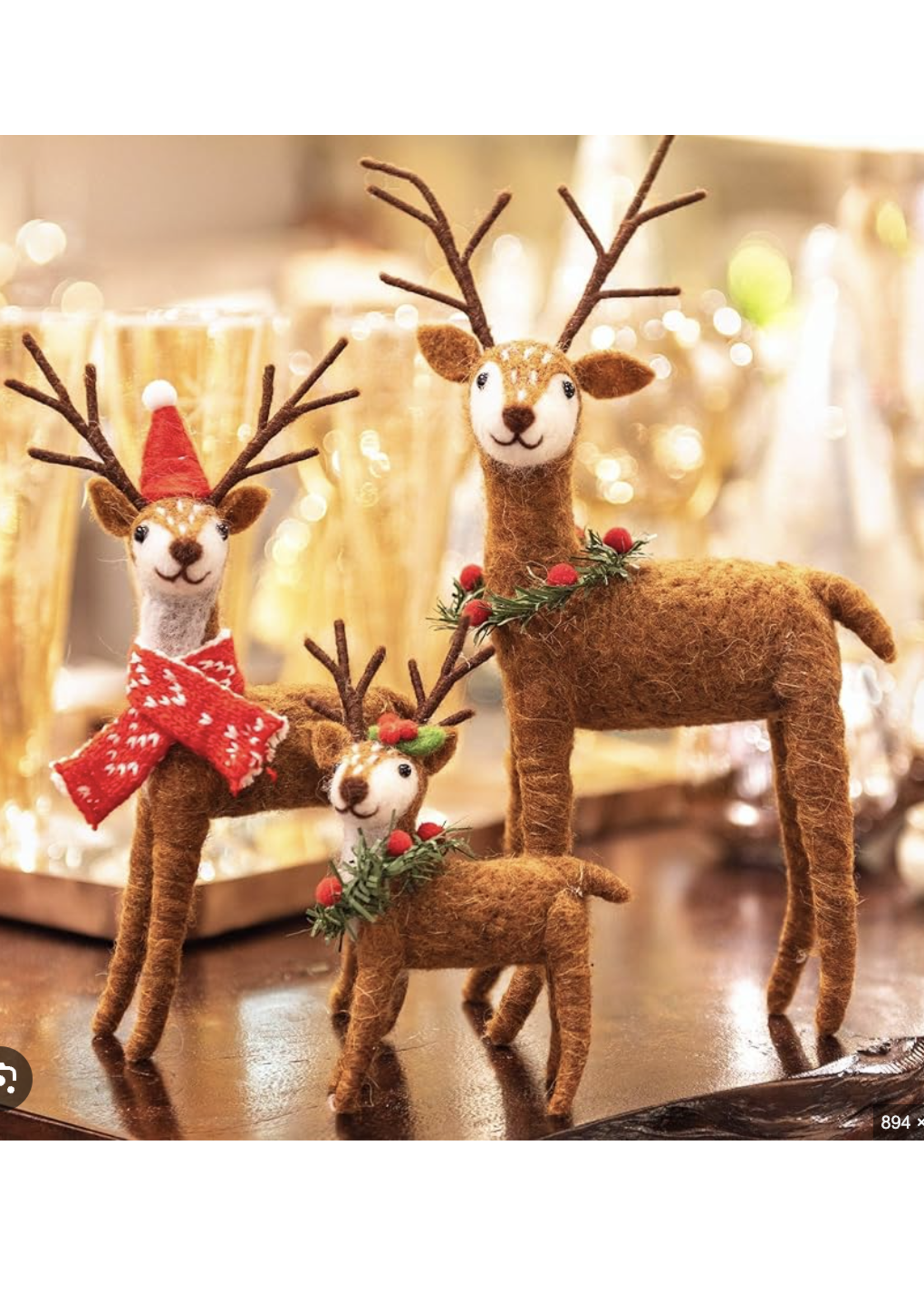 Felt Deer tabletop decoration - Large