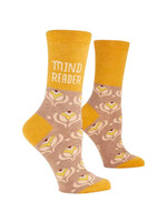 Blue Q Mind Reader Crew Socks
