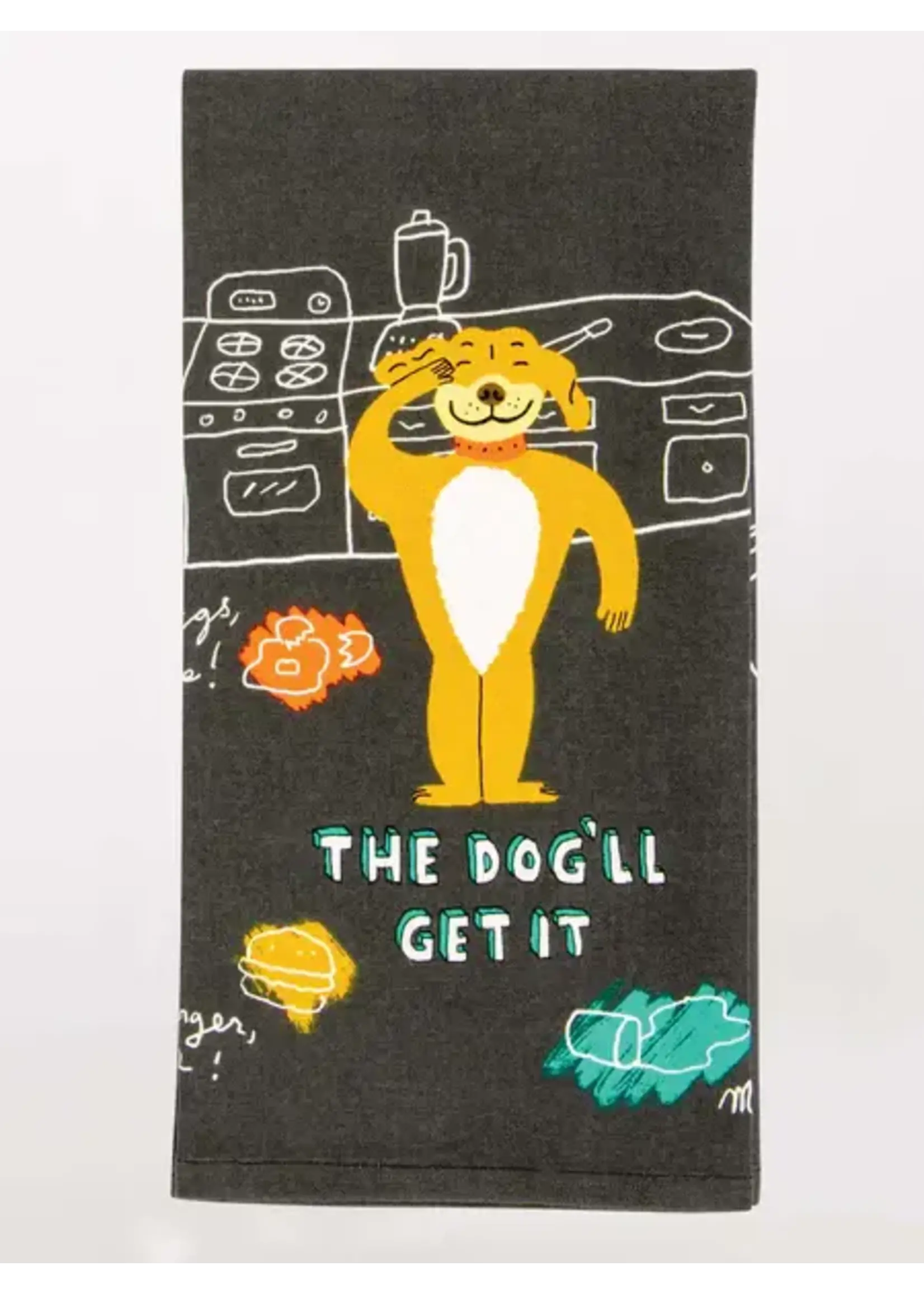 Blue Q The Dog'll Get It - Dish/Tea Towel