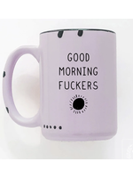 Prairie Chick Prints Good Morning Fuckers - Purple Mug