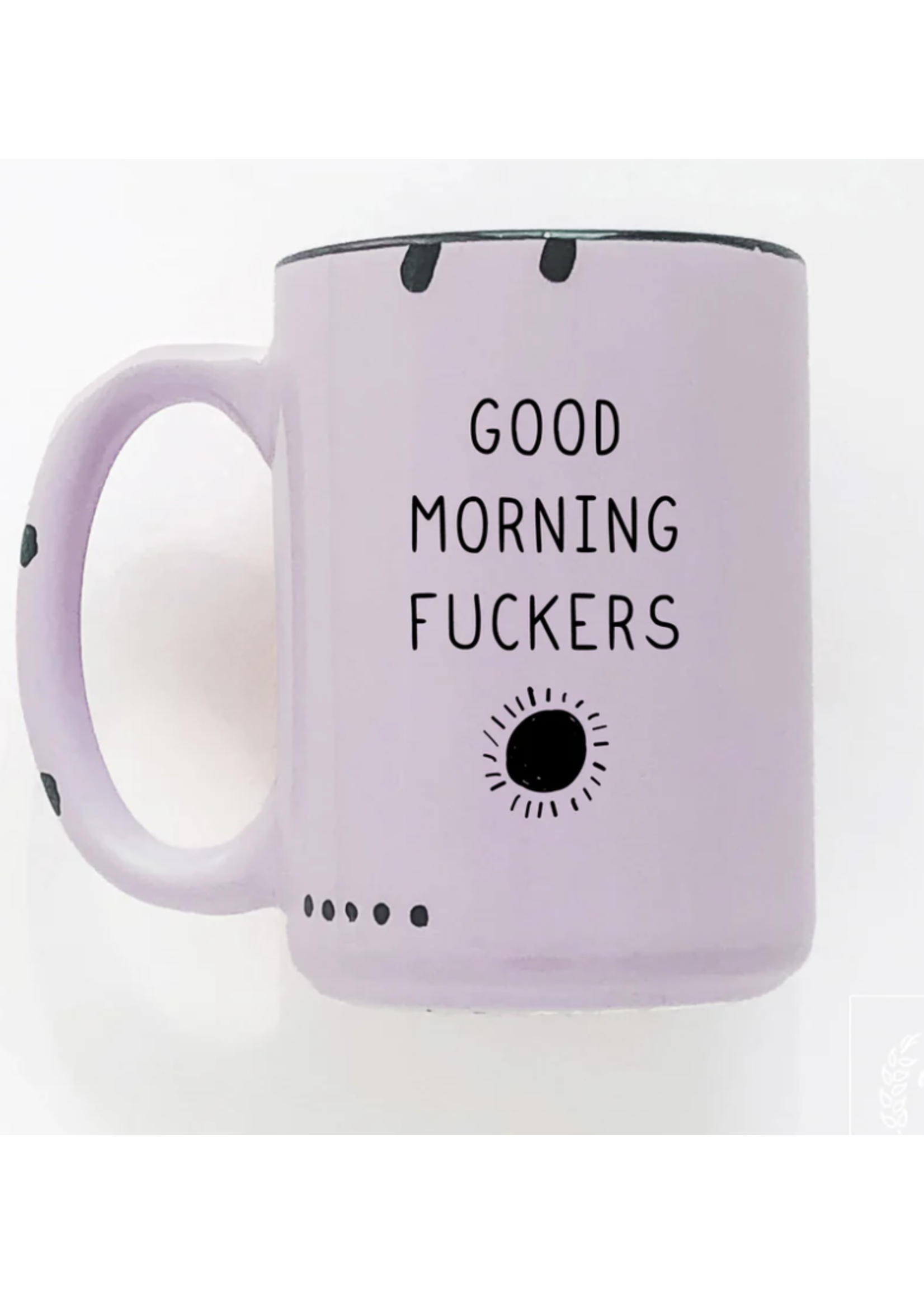 Prairie Chick Prints Good Morning Fuckers - Purple Mug