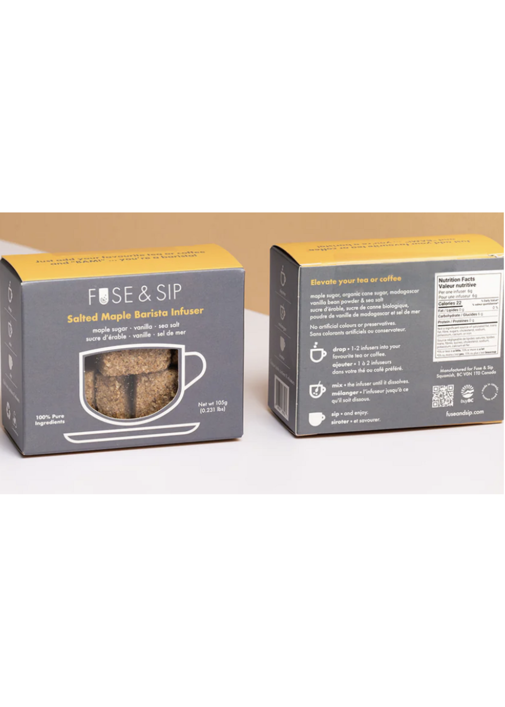 Fuse & Sip Fuse & Sip: Salted Maple Barista Cubes