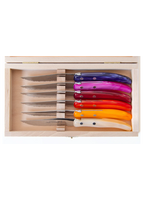 Claude Dozorme Steak knives Set of 6 - Fuego (purple/red/pink/orange)