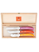 Claude Dozorme Charcuterie knives Set of 3 - mixed pink-orange