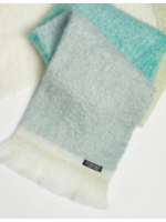 Foxford Mills Foxford Mohair Scarf Giant - Green & Lime Stripe